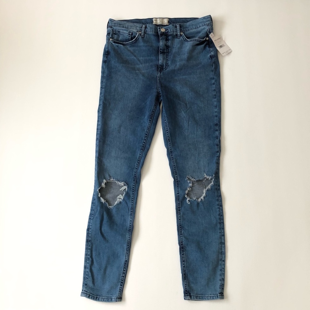 Free People High Rise Skinny Jeans - Picture 1 of 8